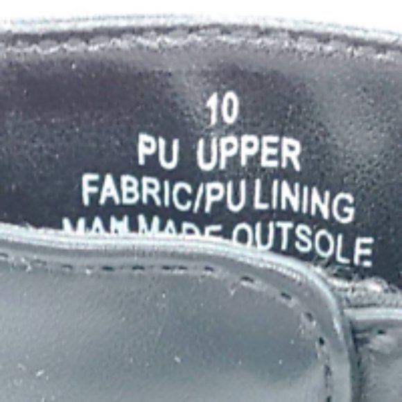 Express Womens Ankle Booties Black Zipper Almond Toe Cuban Heels Faux Leather 10 - Picture 10 of 10